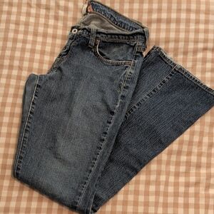 Vintage Lucky Brand Women's Straight Leg Jeans - Dark Blue